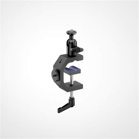 Elgato Heavy Clamp - Heavy-duty G-Clamp; Ball head and four ¼-inch threads; Rubber pad with tube groove.